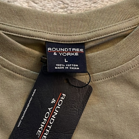 Roundtree & York cruisin..tee shirt    Size L Sage - Picture 4 of 4